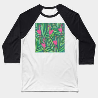 Flamingo Jungle Vibe Baseball T-Shirt